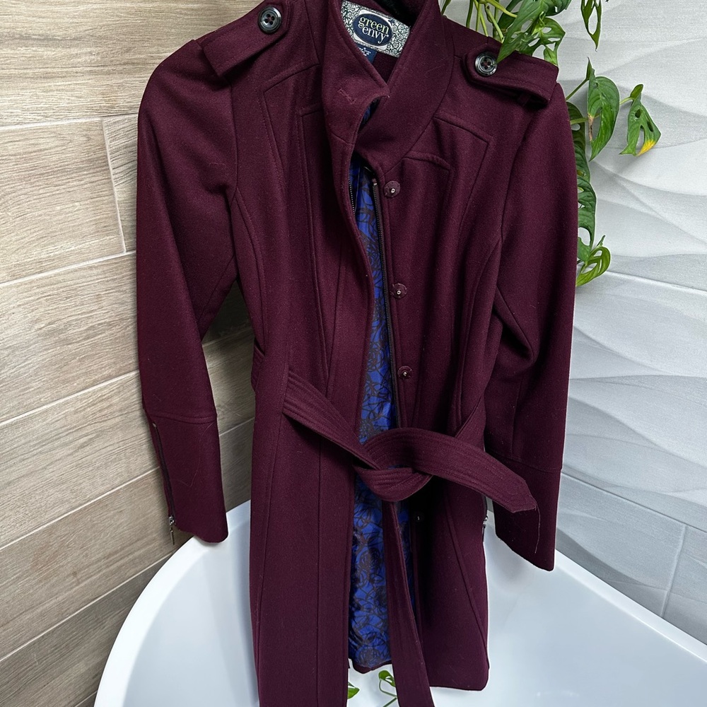 Elegant Burgundy Coat